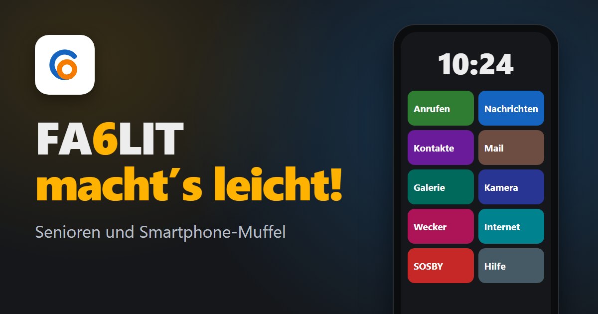 FA6LIT, das einfache Telefon für Senioren