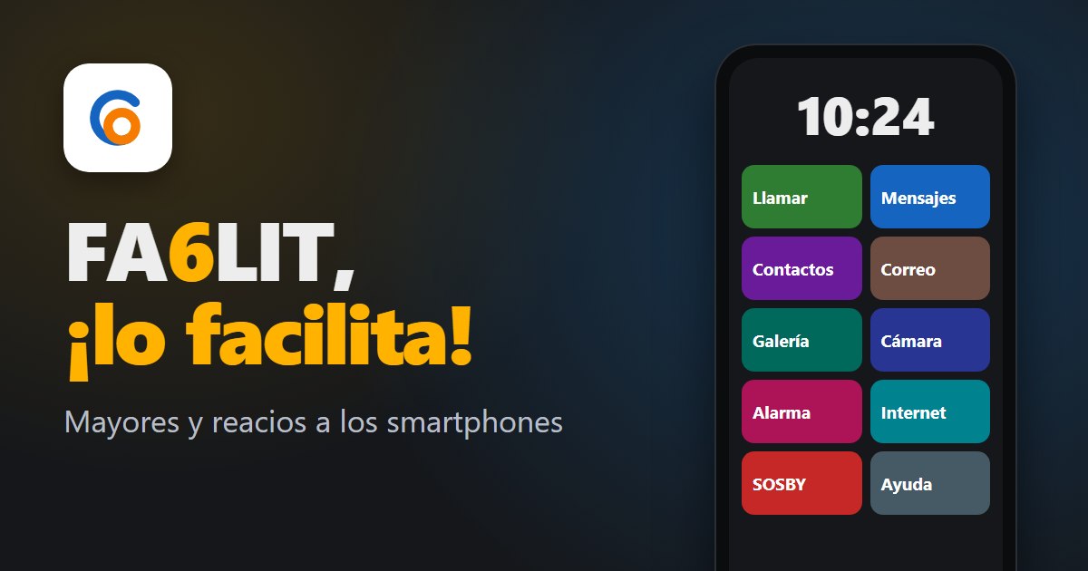FA6LIT, el teléfono sencillo para personas mayores
