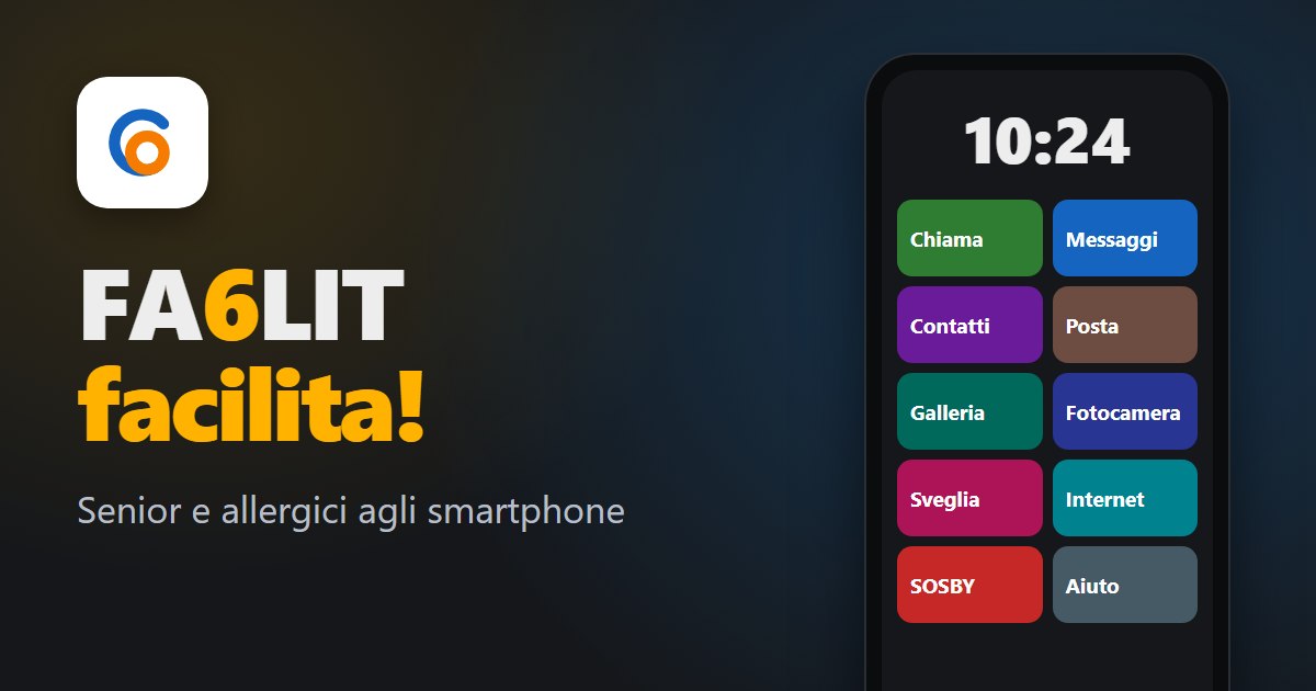 FA6LIT, il telefono semplice per gli anziani