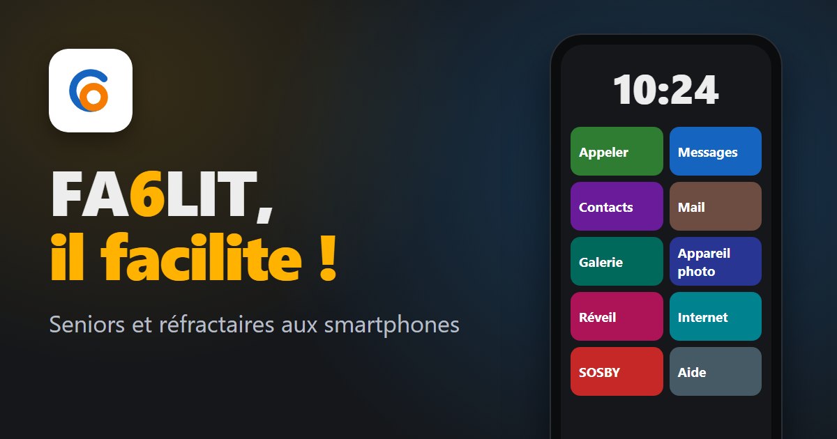 FA6LIT, le téléphone simple pour les seniors