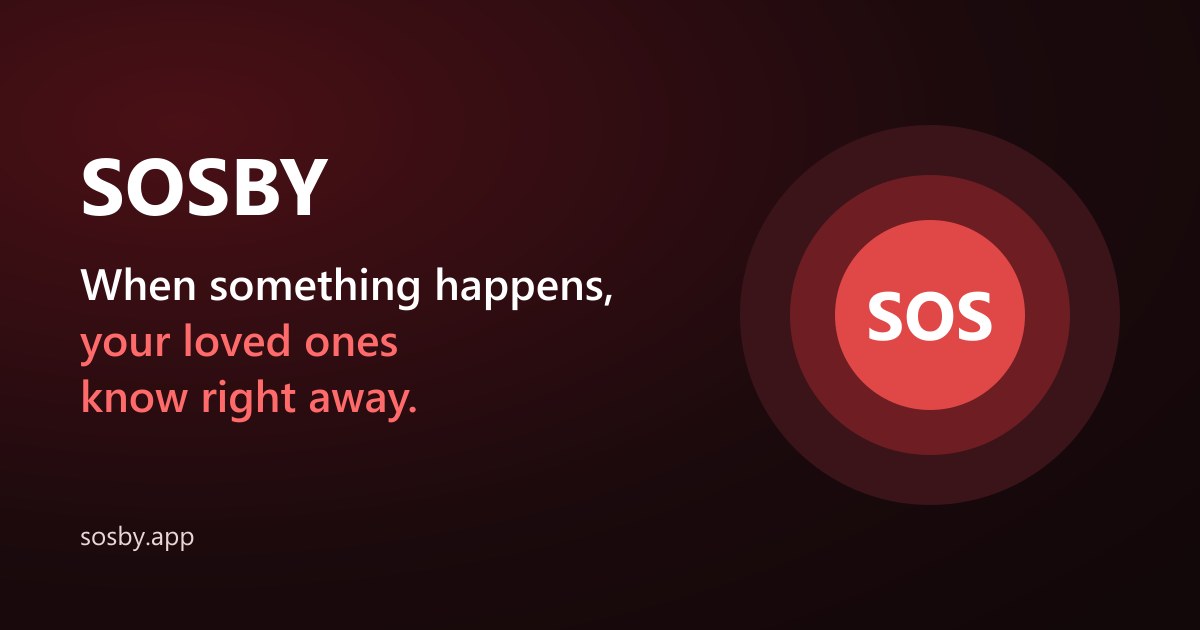 SOSBY, the app that alerts your loved ones