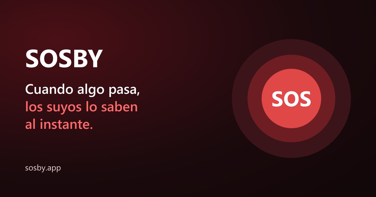 SOSBY, la aplicación que avisa a sus seres queridos